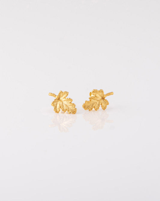 Geranium Leaf Σκουλαρίκια