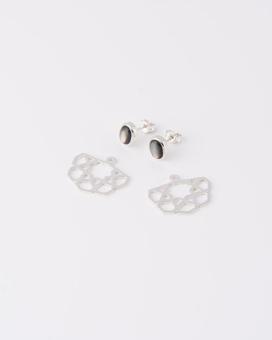 Zellige Black MOP Earrings