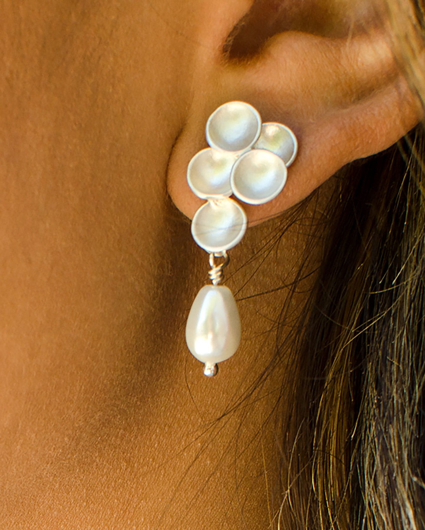 Hanging Pearl Grape Σκουλαρίκια