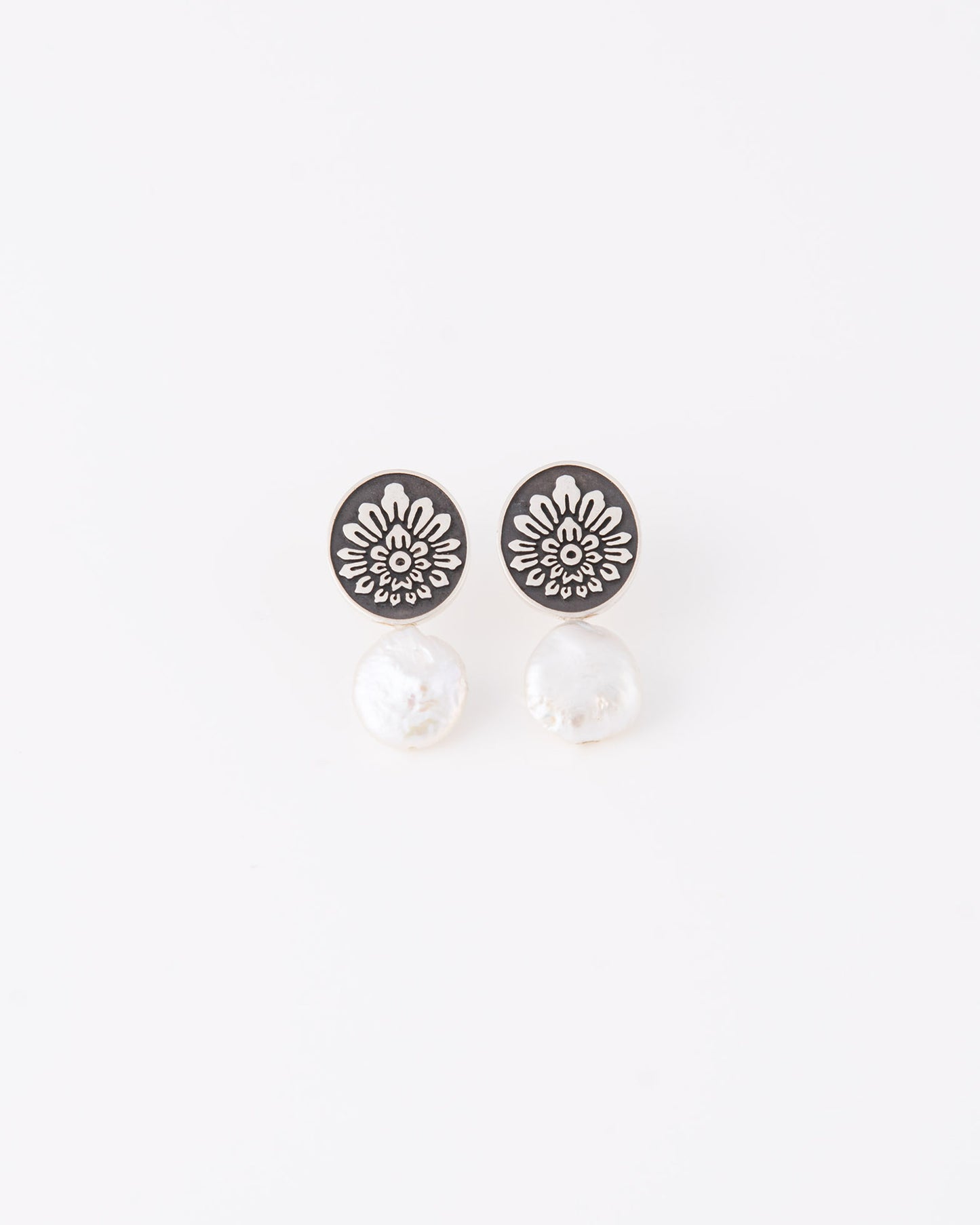 Ikat Baroque Pearl Σκουλαρίκια