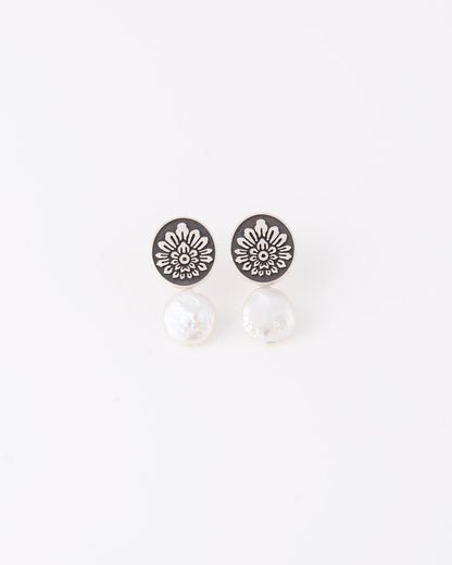 Ikat Baroque Pearl Σκουλαρίκια