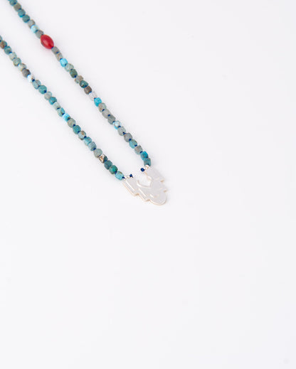 Iwan Aquamarine & Coral Κολιέ