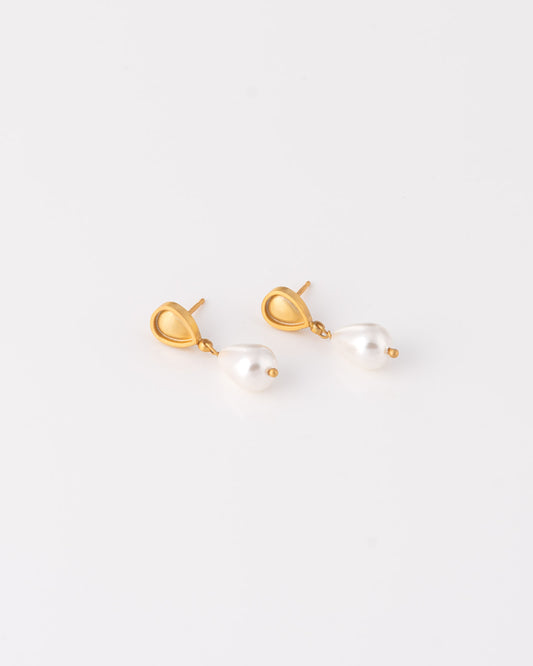 Mermaid Tear Pearl Drop Σκουλαρίκια