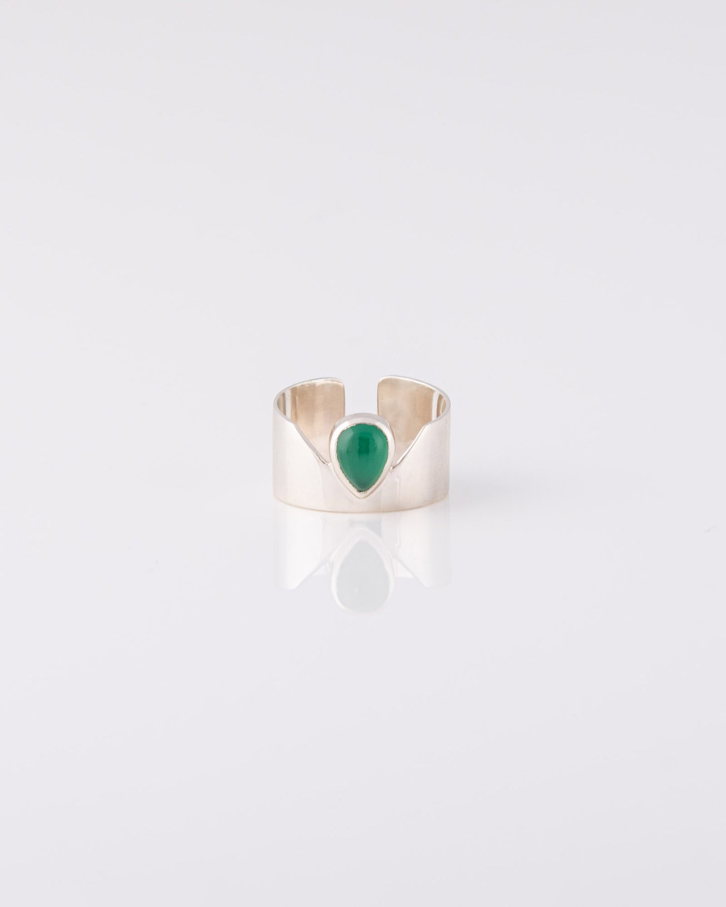 Mermaid Tear Drop Green Onyx Δαχτυλίδι