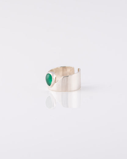 Mermaid Tear Drop Green Onyx Δαχτυλίδι