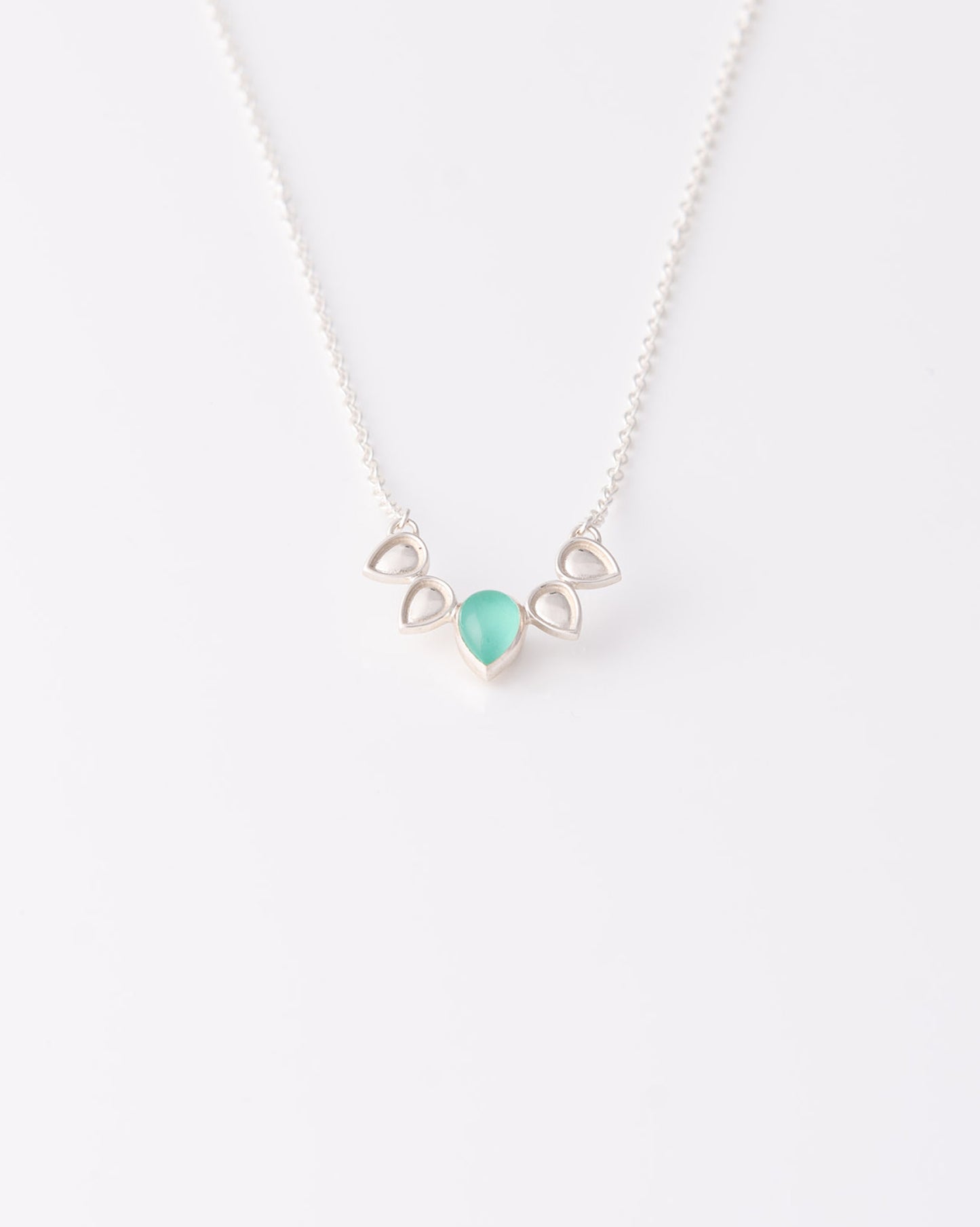 Mermaid Tear Aqua Chalcedony Κολιέ