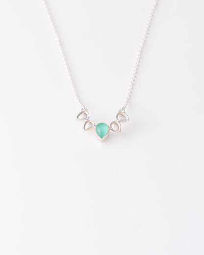Mermaid Tear Aqua Chalcedony Κολιέ