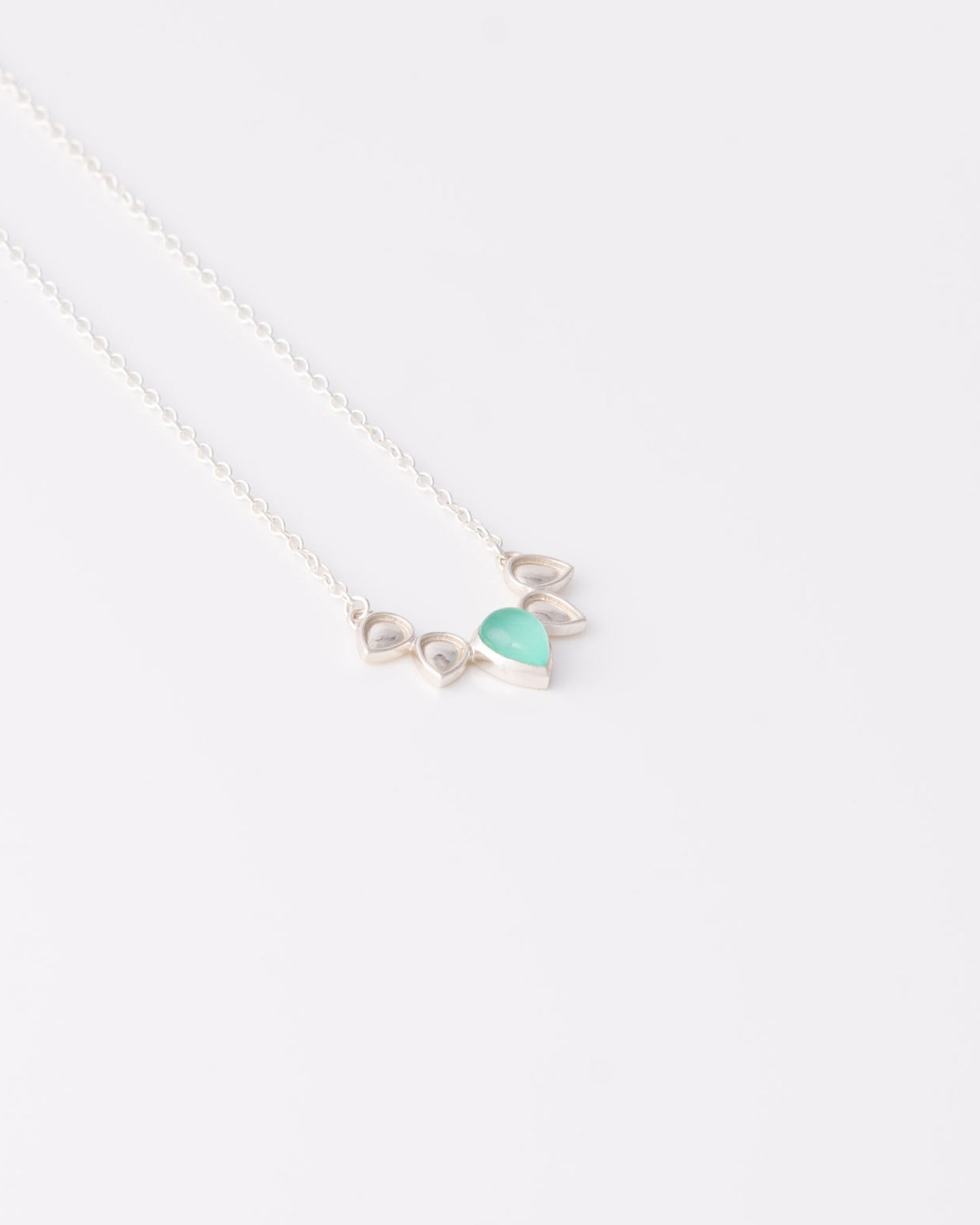 Mermaid Tear Aqua Chalcedony Κολιέ