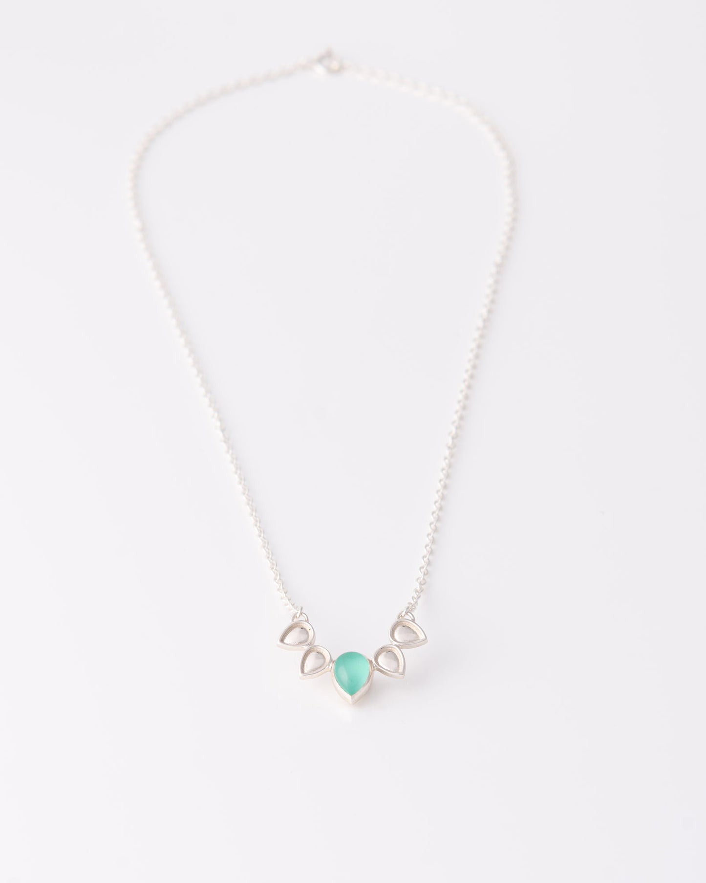 Mermaid Tear Aqua Chalcedony Κολιέ
