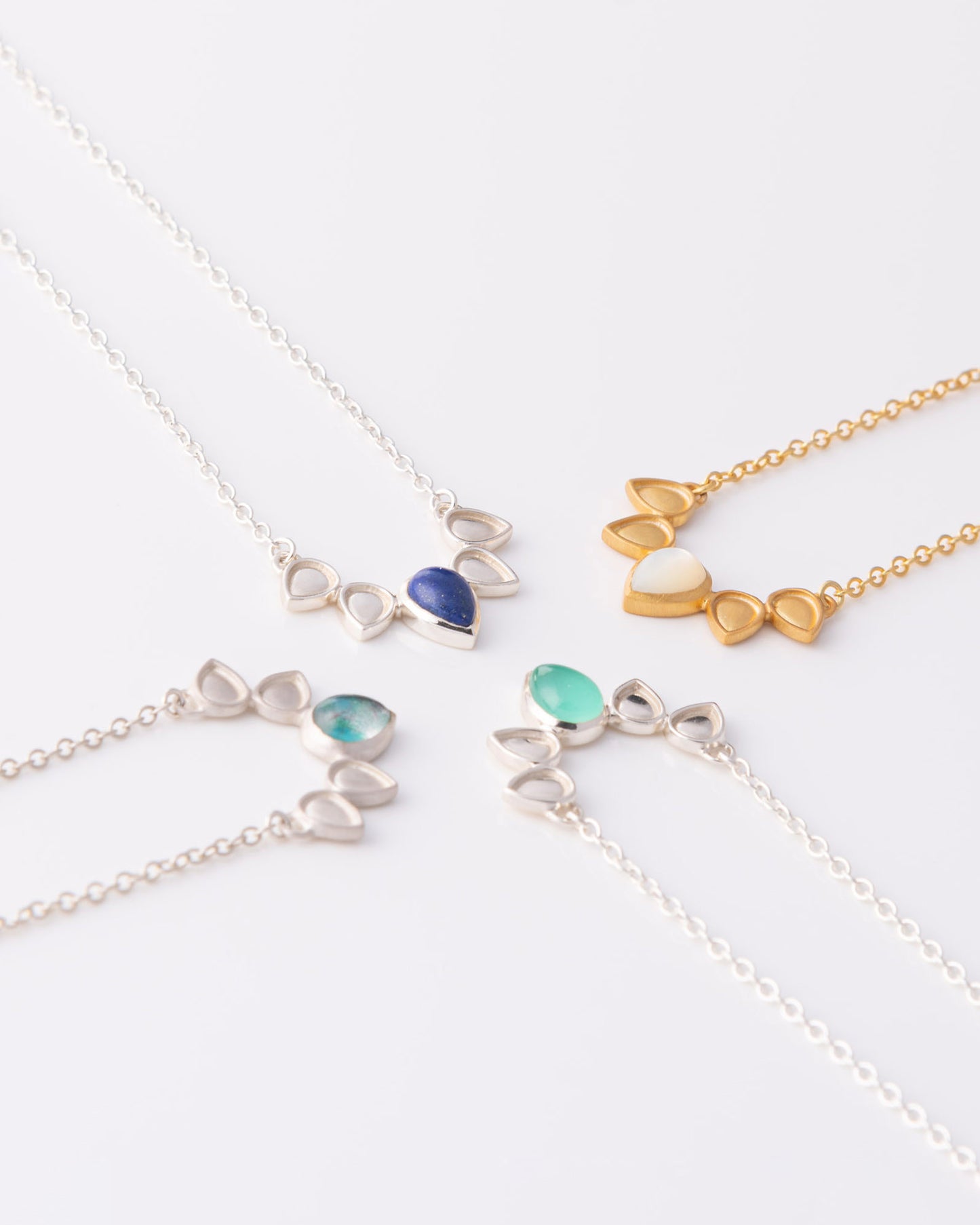 Mermaid Tear Aqua Chalcedony Κολιέ
