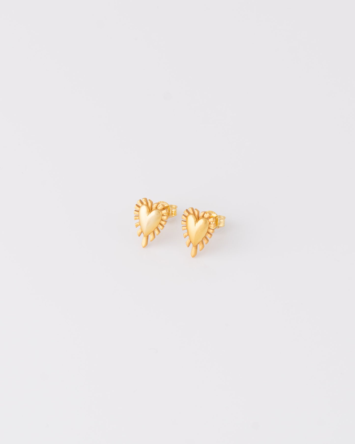 3D Radial Heart Σκουλαρίκια
