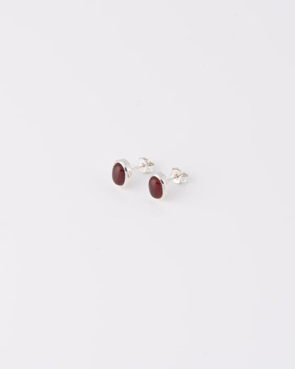 Zellige Carnelian Σκουλαρίκια